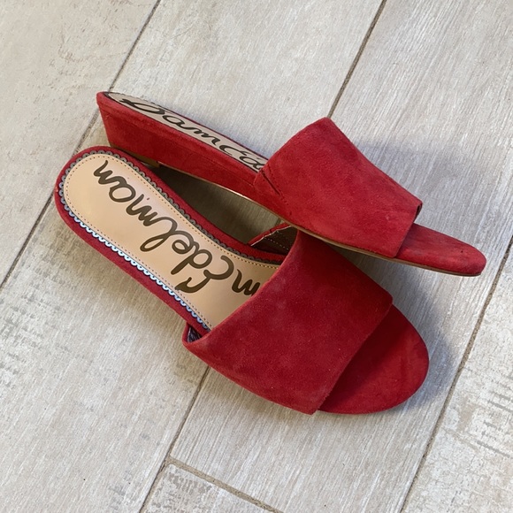 SAM EDELMAN Red Slides - Picture 3 of 3